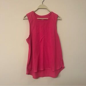 Women’s  pink running athletic tank top size large athletic works